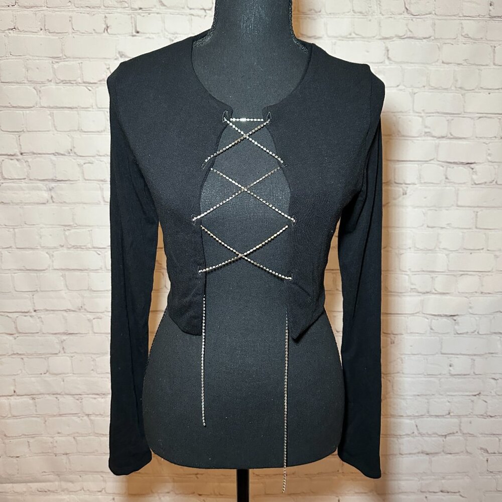 Fashion Nova party starter long sleeve top - Picture 2 of 4